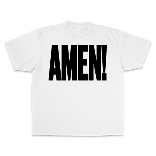 Amen Tee White/Black