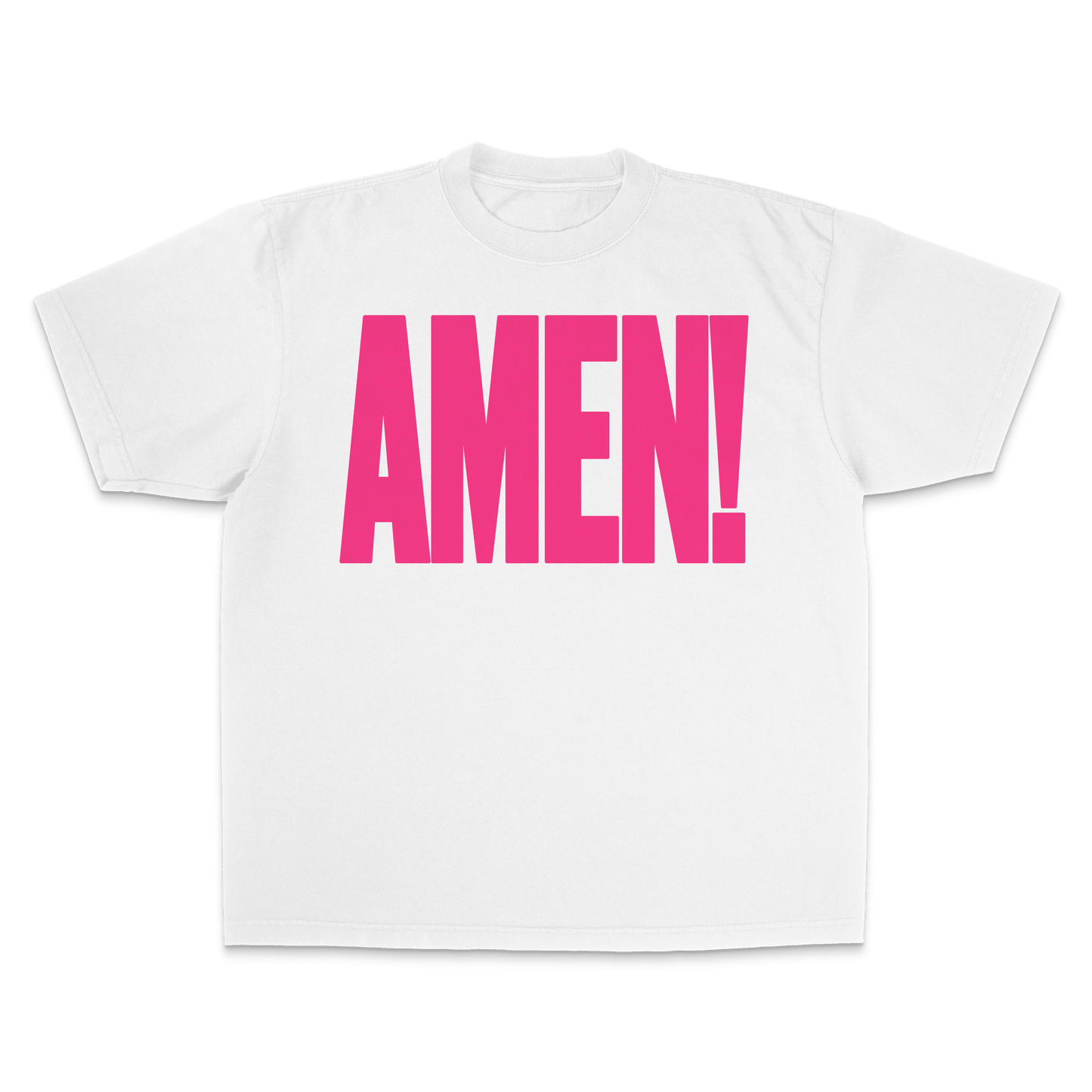 Amen Tee White/Pink