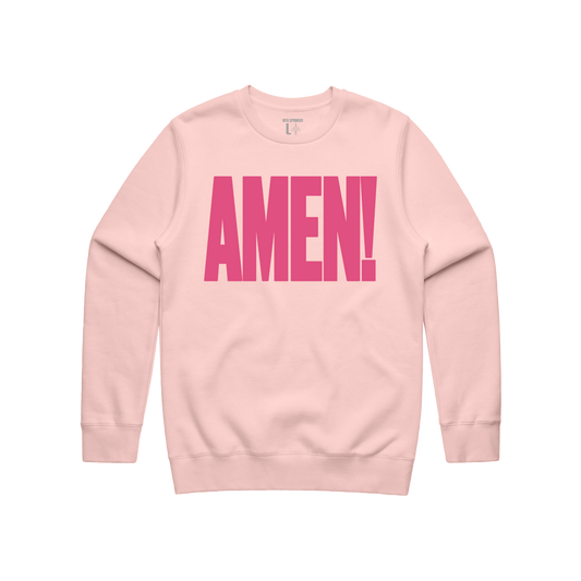 Amen, Pink Crewneck Sweater