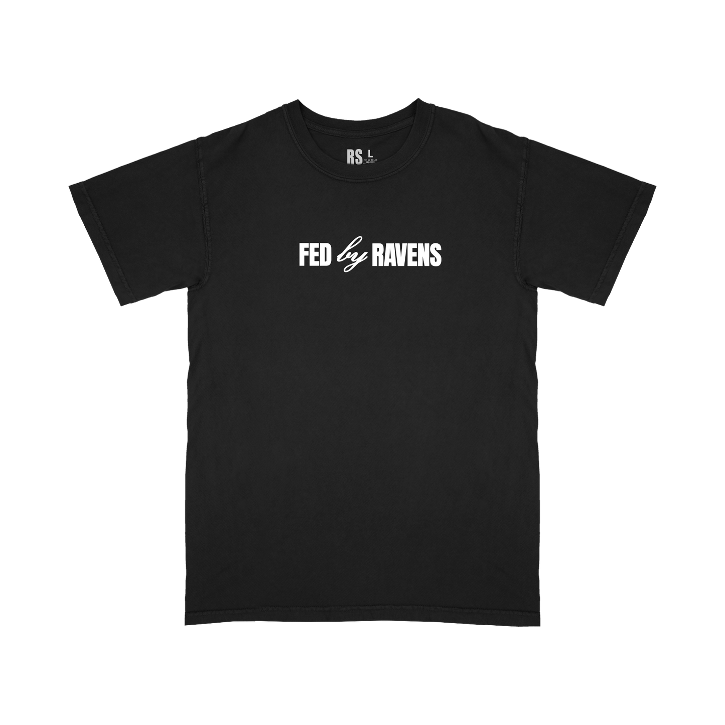 Fed by Ravens Tee Black